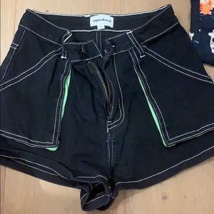 Like green and black shorts